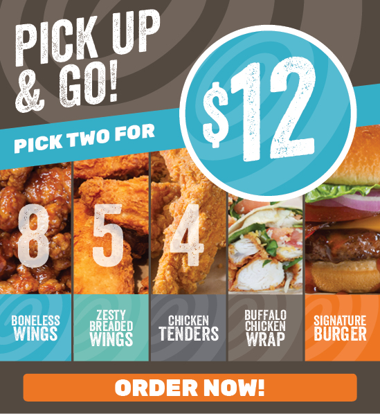 Pick Up and GO! Pick two for $12.