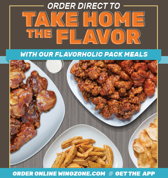 Take Home the Flavor and Order Wing Zone Pack Meals for Delivery
