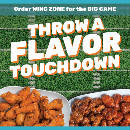 Wing Zone + Big Game: Throw a Flavor Touchdown